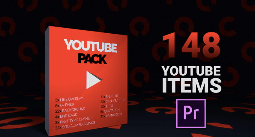 Youtube Pack - MOGRT for Premiere